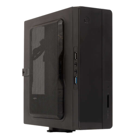 Boîtier tour Unykach UK1007 Mini-ITX - Alimentation 150 W incluse - Taille de lecteur 2,5" prise en charge - USB-A 2.0/3.2 et au