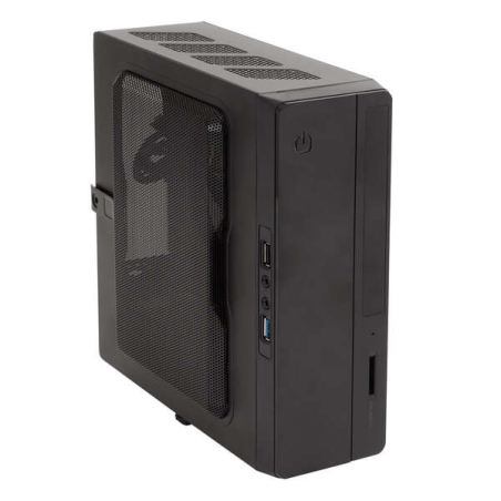 Boîtier tour Unykach UK1007 Mini-ITX - Alimentation 150 W incluse - Taille de lecteur 2,5" prise en charge - USB-A 2.0/3.2 et au