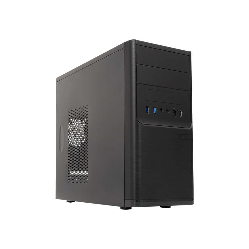 Boîtier Unykach Dark Shadow MicroATX - Alimentation 500 W incluse - Taille de disque prise en charge 3,5", 2,5" - USB-A 2.0/3.2