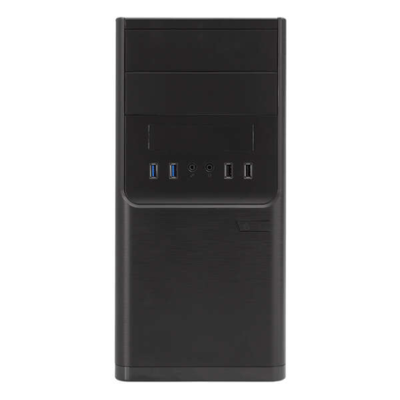 Boîtier Unykach Dark Shadow MicroATX - Alimentation 500 W incluse - Taille de disque prise en charge 3,5", 2,5" - USB-A 2.0/3.2