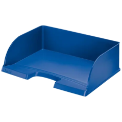 Plateau à documents Leitz Plus Jumbo grande capacité - Accès paysage - Jusqu'à 10 unités empilables - Bleu