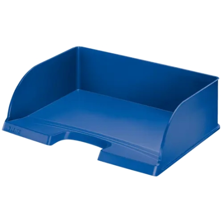 Plateau à documents Leitz Plus Jumbo grande capacité - Accès paysage - Jusqu'à 10 unités empilables - Bleu