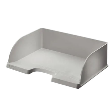 Plateau à documents Leitz Plus Jumbo grande capacité - Accès paysage - Jusqu'à 10 unités empilables - Gris