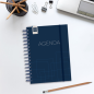 Agenda scolaire Finocam Institut 26/27 - Vue hebdomadaire verticale - Format A4 - 155 x 215 mm - Couverture en polypropylène - P