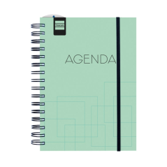 Agenda scolaire Finocam Institut 26/27 - Vue hebdomadaire verticale - 4e format - 155 x 215 mm - Couverture en polypropylène - P