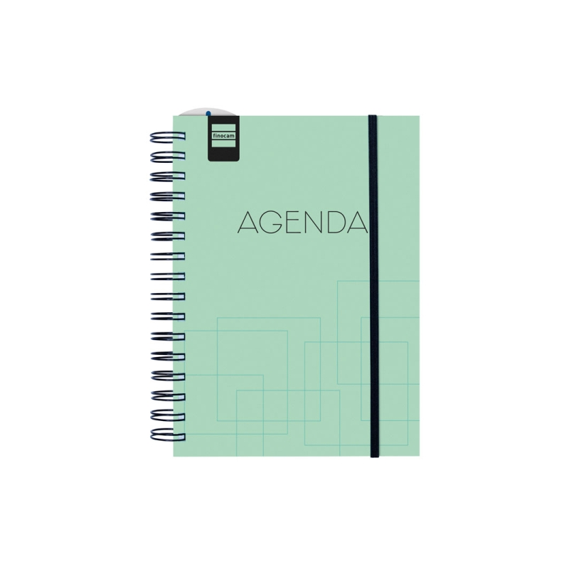 Agenda scolaire Finocam Institut 26/27 - Vue hebdomadaire verticale - 4e format - 155 x 215 mm - Couverture en polypropylène - P