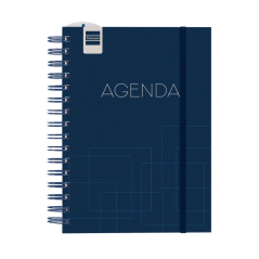 Agenda scolaire Finocam Institut 26/27 en catalan - Vue hebdomadaire verticale - 4e format - 155 x 215 mm - Couverture en polypr