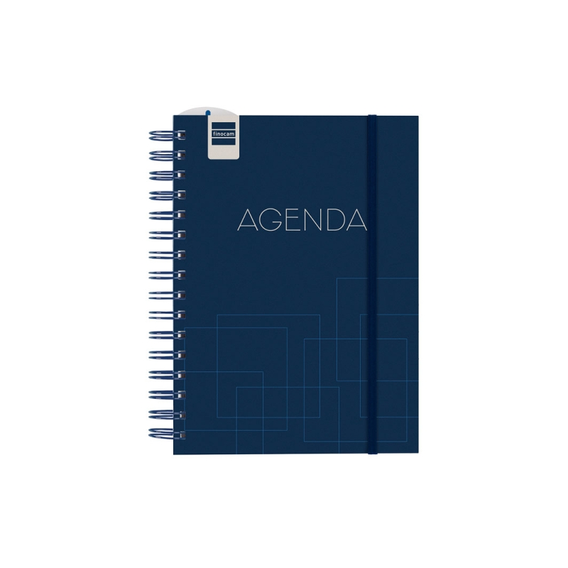 Agenda scolaire Finocam Institut 26/27 en catalan - Vue hebdomadaire verticale - 4e format - 155 x 215 mm - Couverture en polypr