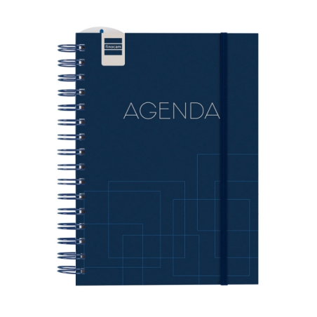 Agenda scolaire Finocam Institut 26/27 en catalan - Vue hebdomadaire verticale - 4e format - 155 x 215 mm - Couverture en polypr