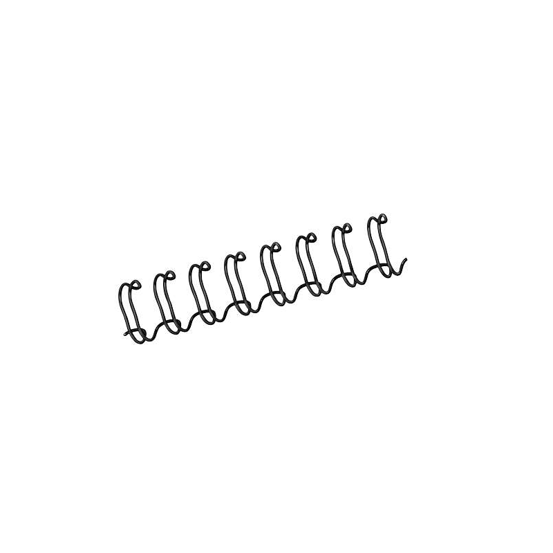 Fellowes Wire Pack de 100 Spirales Double Fil 10mm - Jusqu'à 80 Pages - Couleur Noir