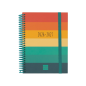 Agenda scolaire Finocam Diva 26/27 en catalan - Vue hebdomadaire horizontale - Format 8º - 120 x 164 mm - Couverture cartonnée l