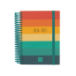 Agenda scolaire Finocam Diva 26/27 en catalan - 1 jour par page - Format 8º - 120 x 164 mm - Couverture cartonnée lignée - Papie
