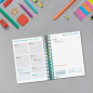 Agenda scolaire Finocam Diva 26/27 en catalan - 1 jour par page - Format 8º - 120 x 164 mm - Couverture cartonnée lignée - Papie