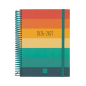 Agenda scolaire Finocam Diva 26/27 - 1 jour par page - 4e format - 155 x 212 mm - Couverture cartonnée lignée - Papier 80 g/m² -