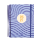 Agenda scolaire Finocam Diva 26/27 en catalan - 1 jour par page - 4e format - 155 x 212 mm - Couverture cartonnée lignée - Papie