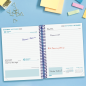 Agenda scolaire Finocam Diva 26/27 en catalan - 1 jour par page - 4e format - 155 x 212 mm - Couverture cartonnée lignée - Papie