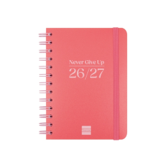 Agenda scolaire Finocam Cosmo Flex 26/27 - Vue hebdomadaire horizontale - Format 8vo - 120 x 169 mm - Couverture en polypropylèn