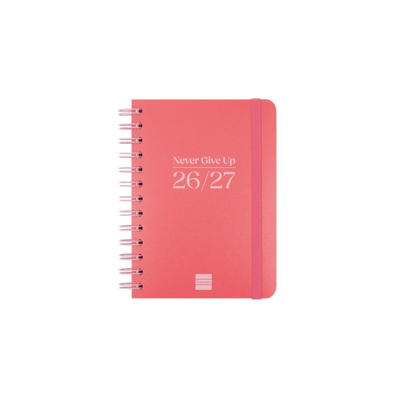 Agenda scolaire Finocam Cosmo Flex 26/27 - Vue hebdomadaire horizontale - Format 8vo - 120 x 169 mm - Couverture en polypropylèn