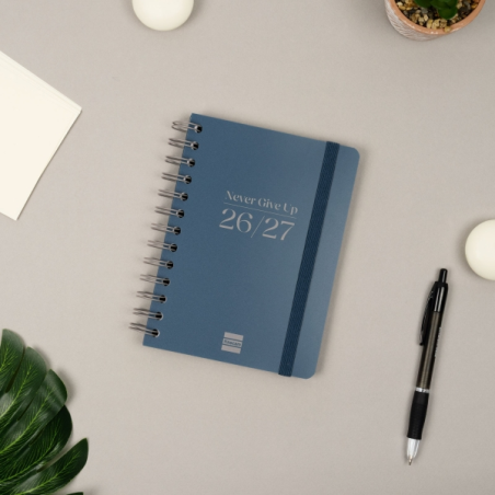 Agenda scolaire Finocam Cosmo Flex 26/27 - Vue hebdomadaire horizontale - Format 8° - 120 x 169 mm - Couverture en polypropylène