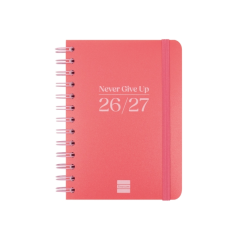 Agenda scolaire Finocam Cosmo Flex 26/27 en catalan - Vue hebdomadaire horizontale - Format 8vo - 120 x 169 mm - Couverture en p