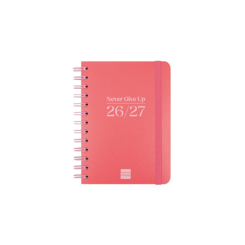 Agenda scolaire Finocam Cosmo Flex 26/27 en catalan - Vue hebdomadaire horizontale - Format 8vo - 120 x 169 mm - Couverture en p