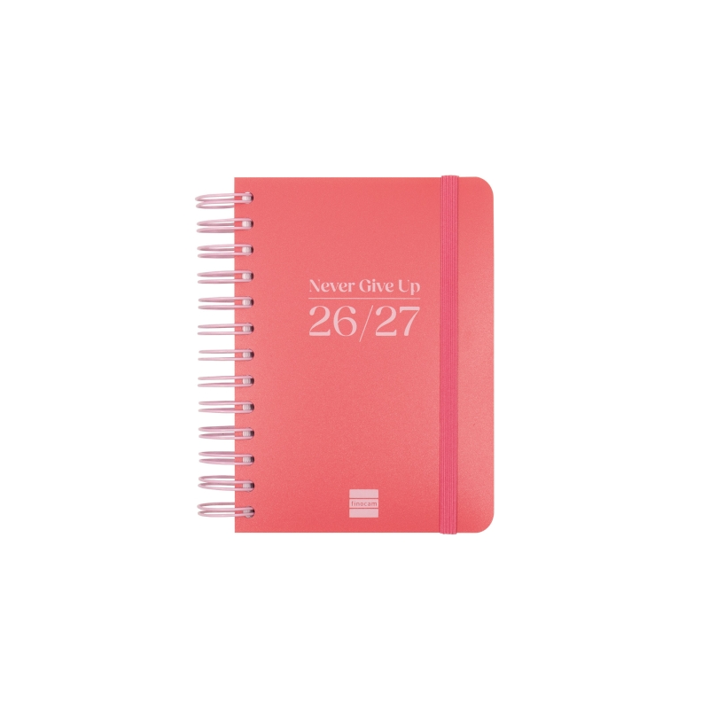 Agenda scolaire Finocam Cosmo Flex 26/27 - 1 jour par page - Format 8º - 120 x 169 mm - Couverture en polypropylène - Papier 80