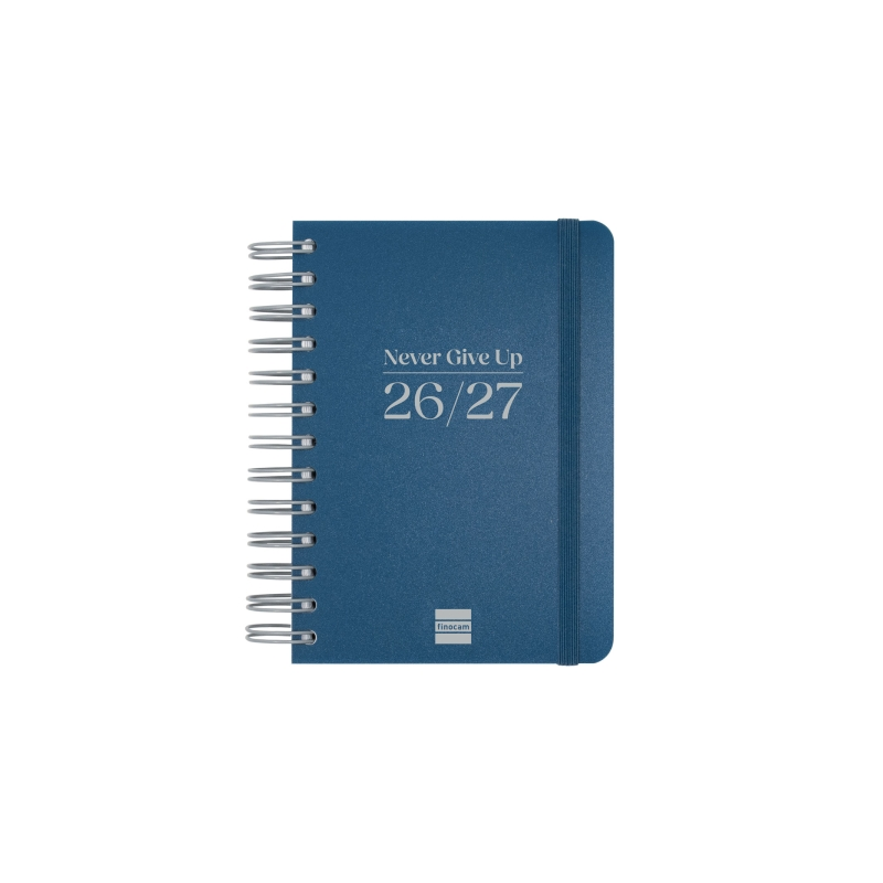 Agenda scolaire Finocam Cosmo Flex 26/27 - 1 jour par page - Format 8° - 120 x 169 mm - Couverture en polypropylène - Papier 80