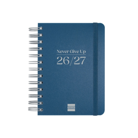 Agenda scolaire Finocam Cosmo Flex 26/27 - 1 jour par page - Format 8° - 120 x 169 mm - Couverture en polypropylène - Papier 80