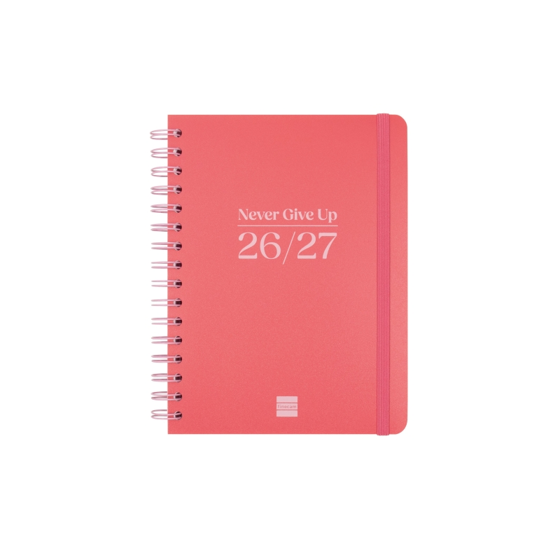 Agenda scolaire Finocam Cosmo Flex 26/27 - Vue hebdomadaire horizontale - Format A4 - 155 x 212 mm - Couverture en polypropylène