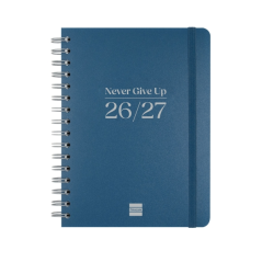 Agenda scolaire Finocam Cosmo Flex 26/27 - Vue hebdomadaire horizontale - 4e format - 155 x 212 mm - Couverture en polypropylène