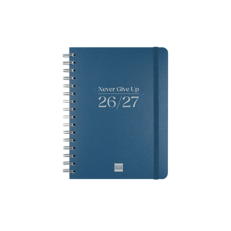 Agenda scolaire Finocam Cosmo Flex 26/27 - Vue hebdomadaire horizontale - 4e format - 155 x 212 mm - Couverture en polypropylène