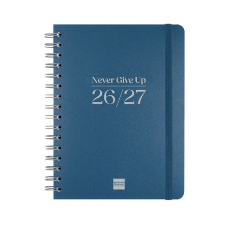 Agenda scolaire Finocam Cosmo Flex 26/27 - Vue hebdomadaire horizontale - 4e format - 155 x 212 mm - Couverture en polypropylène