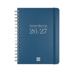 Agenda scolaire Finocam Cosmo Flex 26/27 en catalan - Vue hebdomadaire horizontale - Format A4 - 155 x 212 mm - Couverture en po