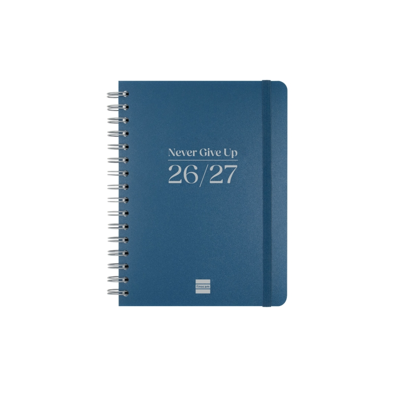 Agenda scolaire Finocam Cosmo Flex 26/27 en catalan - Vue hebdomadaire horizontale - Format A4 - 155 x 212 mm - Couverture en po