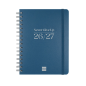 Agenda scolaire Finocam Cosmo Flex 26/27 en catalan - Vue hebdomadaire horizontale - Format A4 - 155 x 212 mm - Couverture en po
