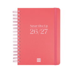 Agenda scolaire Finocam Cosmo Flex 26/27 - 1 jour par page - 4e format - 155 x 212 mm - Couverture en polypropylène - Papier 80