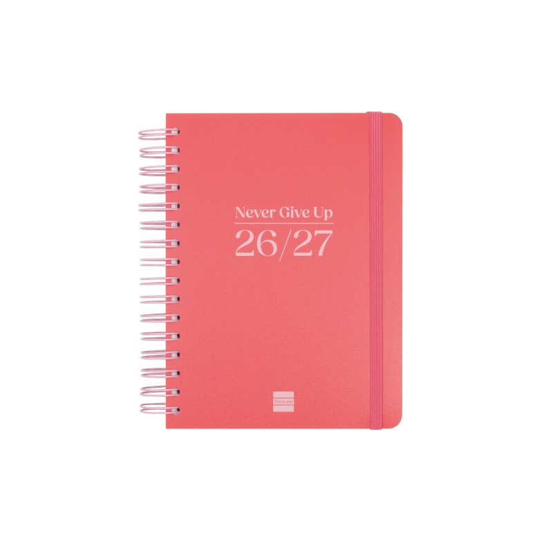 Agenda scolaire Finocam Cosmo Flex 26/27 - 1 jour par page - 4e format - 155 x 212 mm - Couverture en polypropylène - Papier 80
