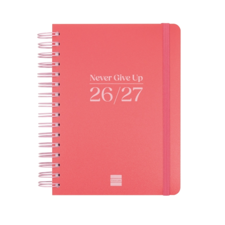Agenda scolaire Finocam Cosmo Flex 26/27 - 1 jour par page - 4e format - 155 x 212 mm - Couverture en polypropylène - Papier 80