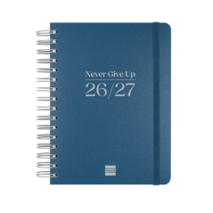 Agenda scolaire Finocam Cosmo Flex 26/27 - 1 jour par page - 4e format - 155 x 212 mm - Couverture en polypropylène - Papier 80