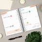 Agenda scolaire Finocam Cosmo Flex 26/27 - 1 jour par page - 4e format - 155 x 212 mm - Couverture en polypropylène - Papier 80