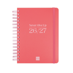 Agenda scolaire Finocam Cosmo Flex 26/27 en catalan - 1 jour par page - Format A4 - 155 x 212 mm - Couverture en polypropylène -
