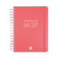 Agenda scolaire Finocam Cosmo Flex 26/27 en catalan - 1 jour par page - Format A4 - 155 x 212 mm - Couverture en polypropylène -
