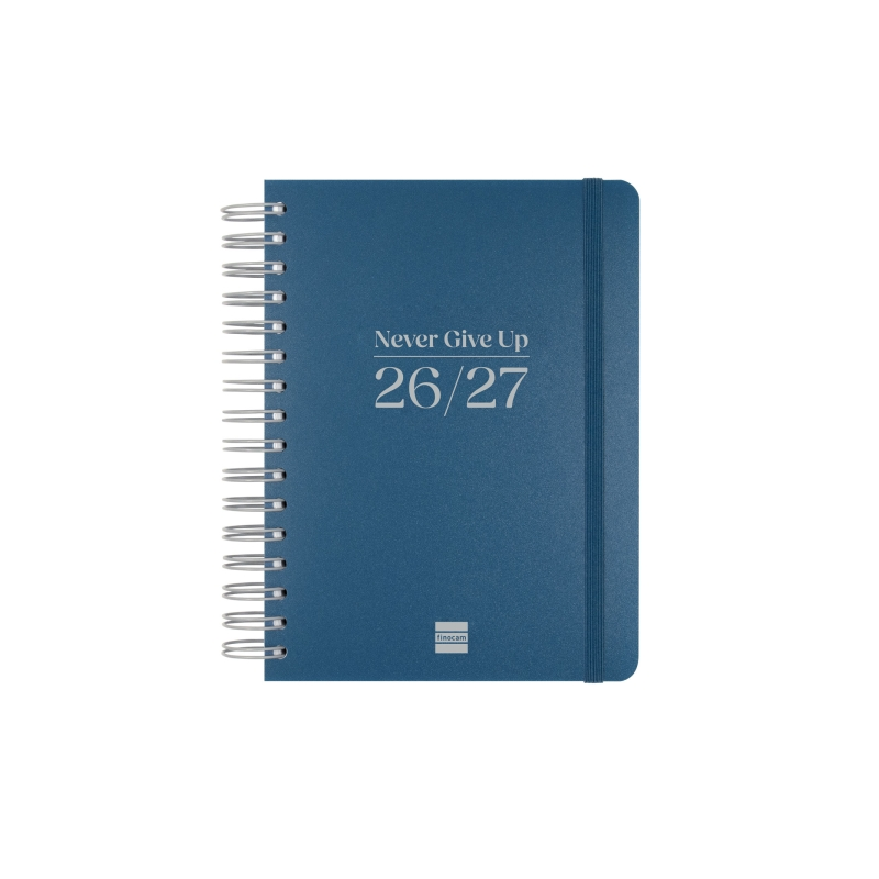 Agenda scolaire Finocam Cosmo Flex 26/27 en catalan - 1 jour par page - Format A4 - 155 x 212 mm - Couverture en polypropylène -