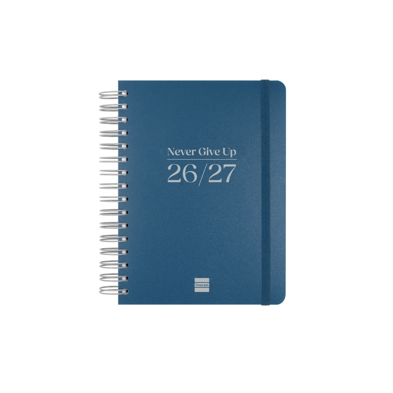 Agenda scolaire Finocam Cosmo Flex 26/27 en catalan - 1 jour par page - Format A4 - 155 x 212 mm - Couverture en polypropylène -