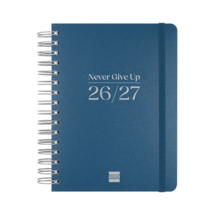 Agenda scolaire Finocam Cosmo Flex 26/27 en catalan - 1 jour par page - Format A4 - 155 x 212 mm - Couverture en polypropylène -