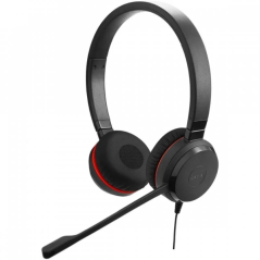 Casque Jabra Evolve 30 II MS avec microphone - Connectivité USB/3,5 mm - Suppression passive du bruit - Certifié Microsoft - Ban