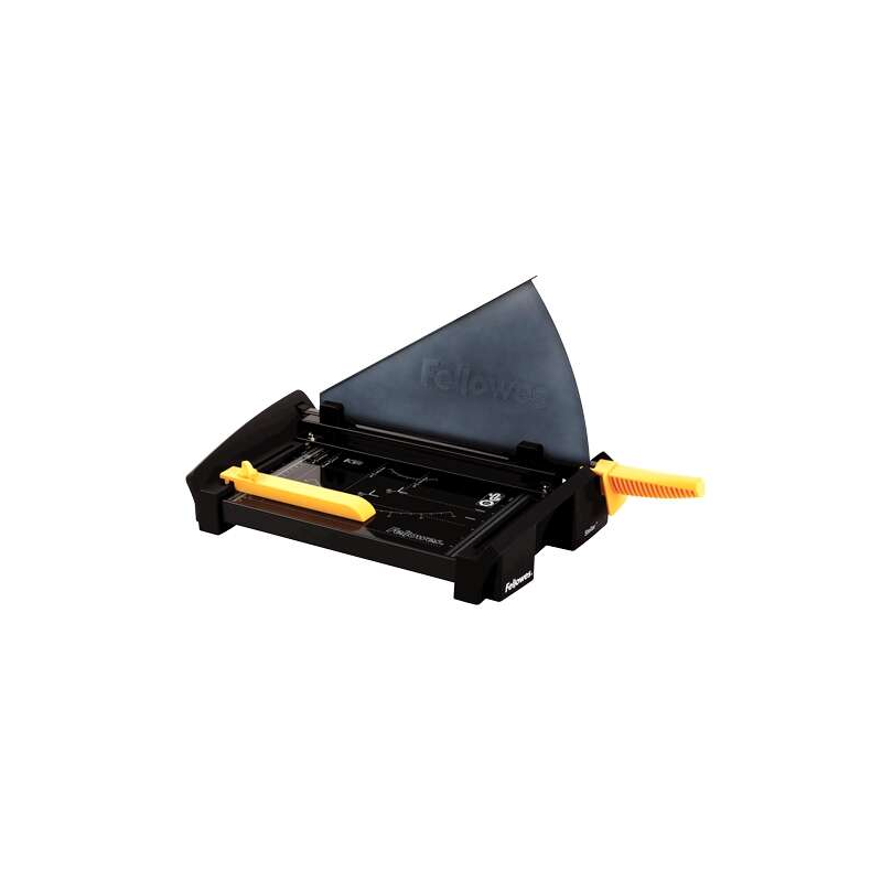 Fellowes Coupe-papier avec lame en acier inoxydable - Capacité de coupe 20 feuilles - Guides de coupe aux formats Din - Base en