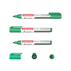 LOT de 10 Marqueur pour tableau blanc Erichkrause Liquid LW-600 - Encre liquide à base d'alcool - Pointe ogive - Largeur de trai