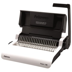 Machine à relier manuelle à peignes plastiques Fellowes Pulsar+ 300 A4 - Perfore jusqu'à 20 feuilles - Relie jusqu'à 300 feuille