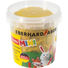 Pack Mini Kids Eberhard Faber avec 4 pots de 140 g de pâte à modeler - 97 % d'ingrédients naturels - Couleurs blanc, jaune, roug